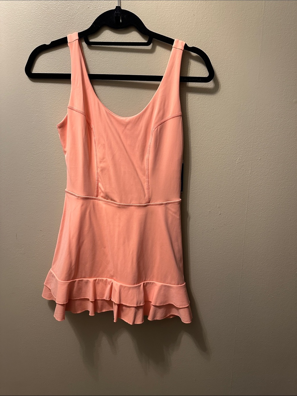 all in motion Peach Ruffle-Hem Tank Top